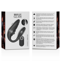Brilly Glam- Couple Télécommande À Impulsions Et Vibrantes